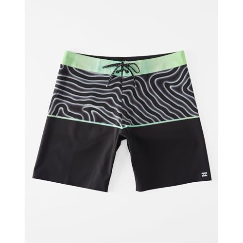 Billabong Men's Fifty50 Airlite Performance 19" Boardshorts Swim Trunks, Color Asphalt, Size 343