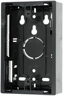 Leviton 42777-1EB Surface Mount Backbox, Single Gang, Black, 1.45"