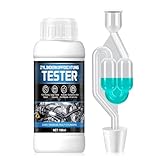 NoxGule Zylinderkopfdichtung Tester, CO2 Tester Kühlwasser, Kühlmittel Tester, Schnelle Präzise Erkennung, Kühlsystem Abgastest Auto, für Zylinderkopfdichtung, PKW, LKW & Wassergekühlte Motoren, 100ml