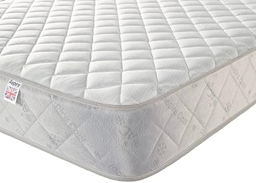 Aspire Beds Diamond Zone Hybrid + Sprung & Eco Foam Medium Firmness Premium Economy Mattress, Double Mattress (4ft6 x 6ft3)