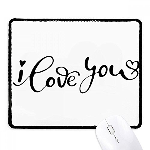 Mousepad Negro Te Amo antideslizante de lona: dile adiós a los movimientos falsos al jugar