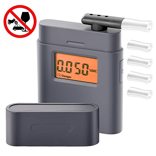 Preisvergleich Produktbild Directtyteam Alkoholtester Tragbares Promilletester Akkurater Atemalkoholmessgerät (1)