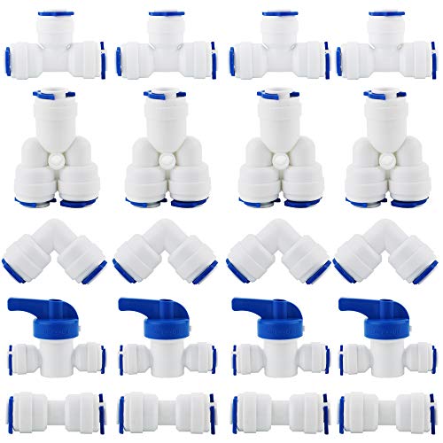 CESFONJER RO Water Systems Connector, OD Quick 1/4