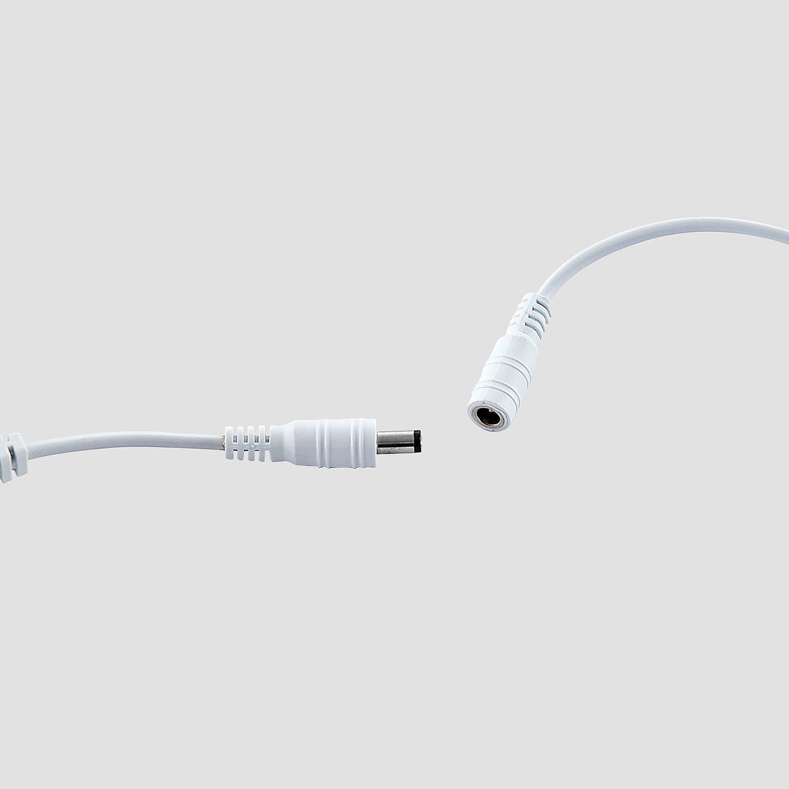 Lucande LED Tischlampe Edano dimmbar (Modern) in Weiß aus Textil (1 flammig,) - Tischleuchte Schreibtischlampe Nachttischlampe Wohnzimmerleuchte