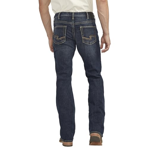 Image of Silver Jeans Co. Mens Jace Slim Fit Bootcut Jeans