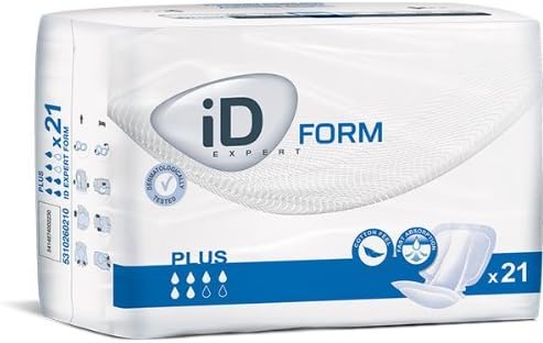 Euron ID Form Plus Size 2 Shaped Incontinence Pads (Anti Leak Cuffs) (21) Formerly Euron Flex Extra