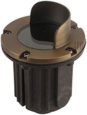 LFU Brass Constructed Miniature Well/In-Ground Light Available. Low Voltage. Antique Bronze Finished. (1, Manchester)