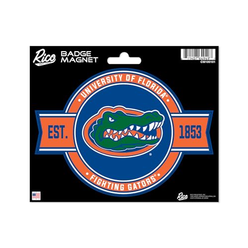 Rico Industries NCAA Florida Gators Standard Badge Magnet - for Car, Fridge