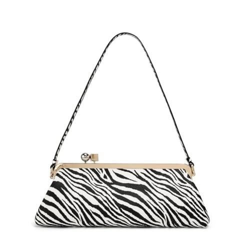 Image of Rejolly Women Vintage Kiss Lock Top Handle Handbag Evening Purse Crossbody Shoulder Bag with Chain Strap