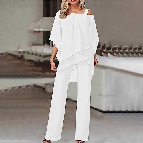 Pants Suits for Women Dressy Plus Size Casual Business Suits Office Work Pantsuit Blazer Sets 2 Piece Outfits Grey XXL2