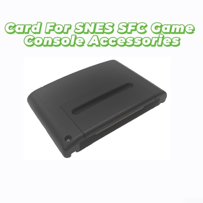 Scheda di memoria 3000 in 1 per console di gioco SNES SFC, archiviazione classica con connettività USB, materiale ABS, design compatto per giochi retrò (per JPN EU nero)