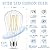GvvooHome Edison Bulbs 60 watt LED, E26 LED Bulb Non-Dimmable, 4000K Daylight White, ST58 Vintage Light Bulbs, 90+ CRI, E26 Medium Base, Clear Glass, 12 Pack