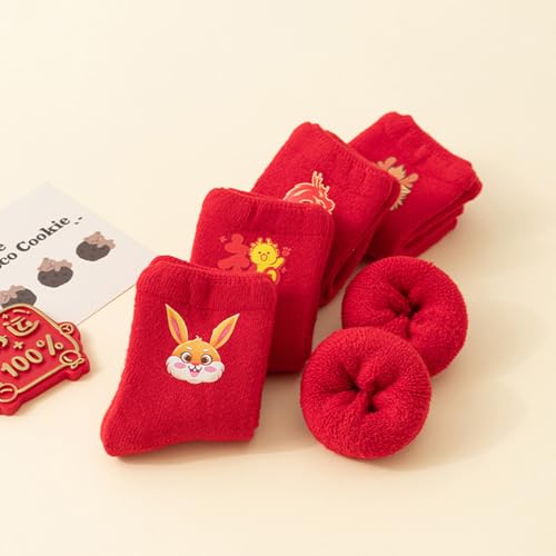 Toddler Socks, 5 Pair Colorful Baby Socks Fleece-Lined Newborn Winter Sock Cozy & Thick Warm Sock for 0 to 12 Month3