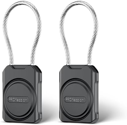 PROfezzion 2-Pack Secure Air Tag Holder with Metal Wire Cable for Luggage