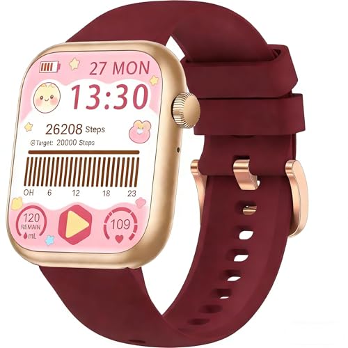 Image of Smart Watch for Women, 1.83 inch Fitness Watch Red