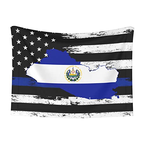 El Salvador Flag Map Soft and Cozy Pet Blanket for Dogs and Cats - Versatile and Comfortable Medium