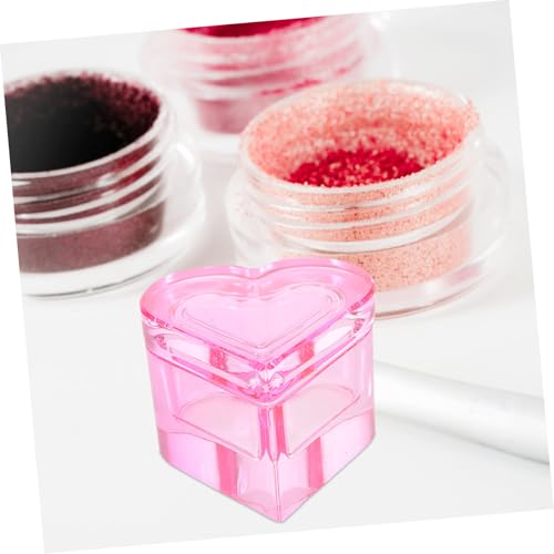 FOMIYES Sweet Heart Nail Art Dish Cristal Acrílico miniatura 4