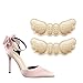 4 Pairs Heel Cushion Inserts,Beige Heel Grips Shoe Pads for Loose Shoes Too Big Inserts Grips Liners Heel Blister Protectors for Women Men