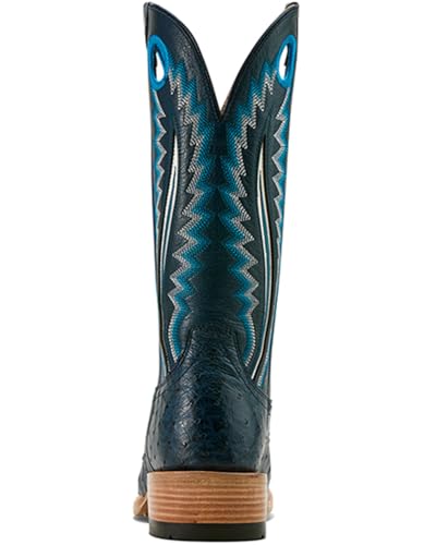 ARIAT Men's Exotic Full-Quill Ostrich Futurity Outlaw Tall Western Boot Square - 10058166 10.5 D(M) US Blue3