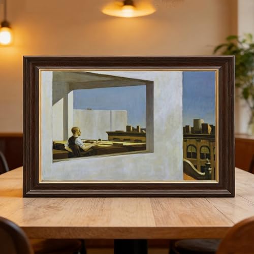 Impression sur toile Office in A Small City Edward Hopper - Décoration murale