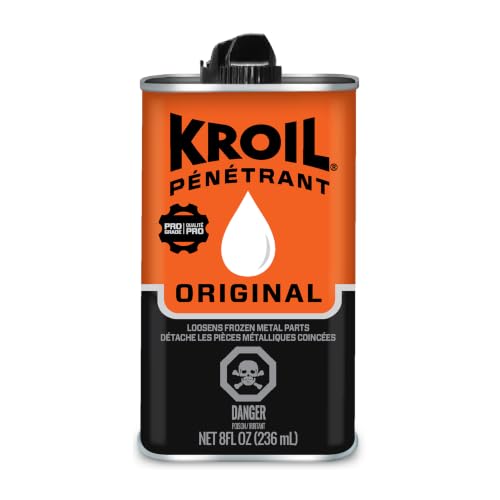 Kroil Original Penetrant - Rust Penetrating Lubricant - Corrosion Inhibitor Oil for Chains, Hinges &amp; Stuck Metal Parts - Home &amp; Industrial Use - Drip Can - 8 oz - 1 Pack (KL081)