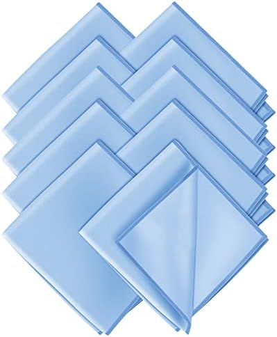 Microfibre Cleaning Cloths 10 Pack, Glass Cleaning Cloths Lint Free Scratch Free, Polishing Cleaning Cloths for Glass Windows Screens Mirrors, 30 x 30cm Blue