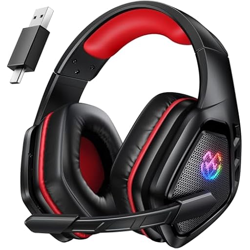 Tatybo Cascos Gaming Inalámbricos 7.1 para Ps5/Ps4/PC, Auriculares Bluetooth con Micrófono con Cancelación de Ruido, 2.4GHz USB-C, 40H+ Batería para Switch/Mac/Portátil | Ya disponible en tu tienda friki favorita! En mundofriki.es!