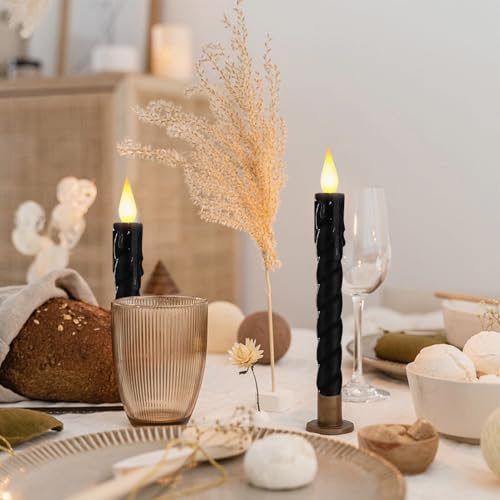 Bougies coniques sans flamme vacillantes pour éliminer les fumées en intérieur - 3
