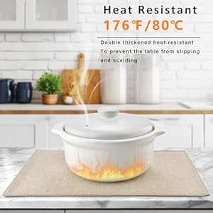   Beige-Cloth-Placemats-Set-of-6-Easy-to-Clean-Fabric-Table-Placemats-Machine-Washable-Placemats-Heat-Resistant-Non-Slip-Table-Mats-Beige-6