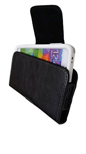 for Nokia Lumia 635 630 High End Horizontal Leather Case Carry Pouch Swivel Clip Holster and Cleaning Cloth