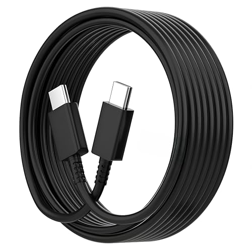 ZYBUX Original Type C 45W 1M Fast Charging Cable Type-C Cord For Galaxy S25,S25 Plus,S25 Ultra,A14,M14,F14,M34,F34,A34,A54,S21,S22,S23 and Other USB C Devices High-Speed & Data Transfer, Black