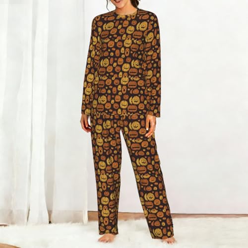 Pyjama Halloween femme ensemble cocooning pour les soirées d'automne - 3