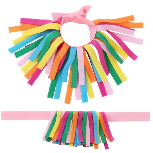 Breling 2 Pcs Luggage Pom Poms for Suitcases Funny Luggage Identifiers Pom Tags for Suitcase Backpack, Knotted Strap(Bright Colors)