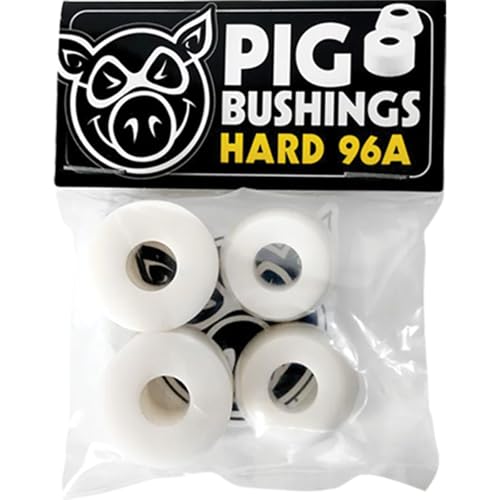 Pig Wheels Hard White Skateboard Bushings 2 Pair - 96a