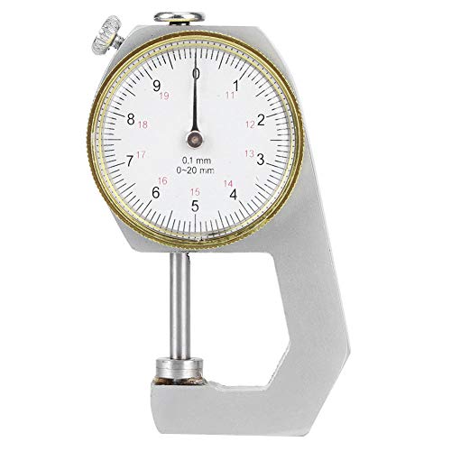 Thick Aluminum Alloy Measuring Device for Exact Measurement of Jewelry Leather Plate, Laptop, Range From 0 to 20 Mm (Flat Head)