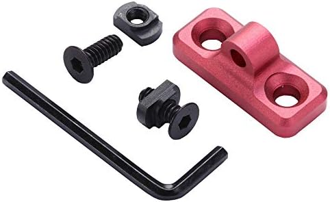 TuFok Sling Mount Stud - Gun Sling Swivel Rifle Sling Mount, Low Profile Design, Aluminum Red
