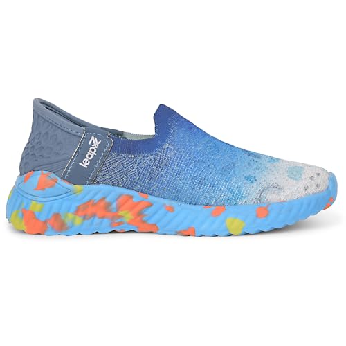Image of Liberty Leap7x NITKID-13 Sports Non Lacing Running Shoes for Kids with EVA Sole | Suitable for Walking and Jogging | Comfortable Outsole | Memory Foam Insole Cushioned Footbed