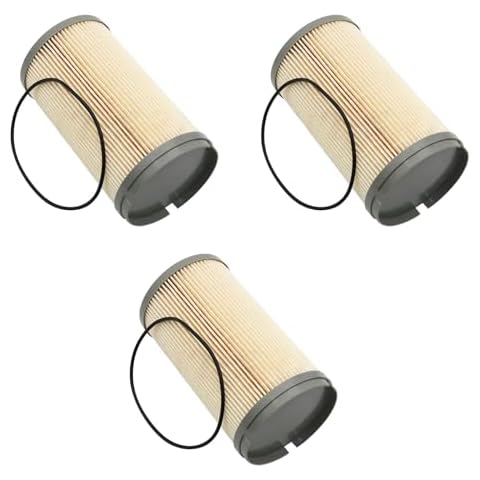 YIYUANYI K37-1029 Fuel Filter Element Compatible with 2015-2017 Peterbilt DAF Kenworth Trucks 367 389 587 MX11 MX13 Engines, Replace K37-1029 K37-1011 FS20172 PF46081, set of 3 Cover