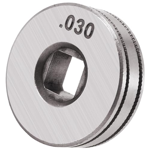 Lizusidtsy Mig Welder Wire Feed Drive Roller Roll Wheel Kit 25Mm Diameter 0.8-0.9Mm/.030 Inch-.035 Inch, Silver