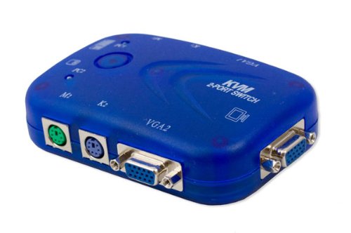 Boîtier KVM PS/2 Syba pour basculer entre PC pro et perso