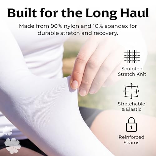 Image of SportsTrail Cooling Arm Sleeves for Men & Women - Breathable, UV Sun Protection, Sports Arm Sleeves for Women, Men & Youth