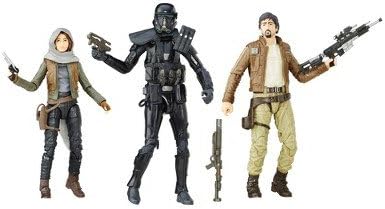 Rogue One Star Wars 6" Black Series Figure Action Figure 3-Pack with Captain Cassian Andor, Sergeant Jyn Erso (Jedha) and Imperial Death Trooper