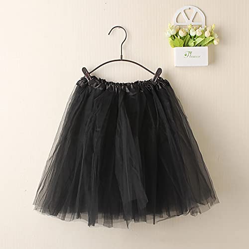 Tulle Skirts for Women Ladies High Elastic Waist Pleated Tutu Skirt Fashion Solid Color Layered Pleated Dance Skirt2