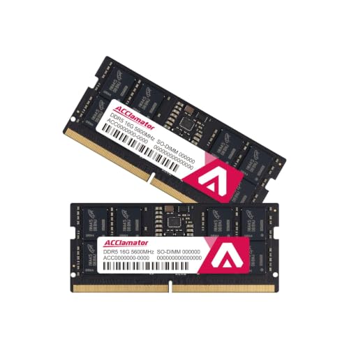 ACClamator DDR5 32GB-6000MHz (16GB×2枚 ) Amazon.co.jp: Acclamator DDR5 5600MHz ノートPC用メモリ 32GB Kit