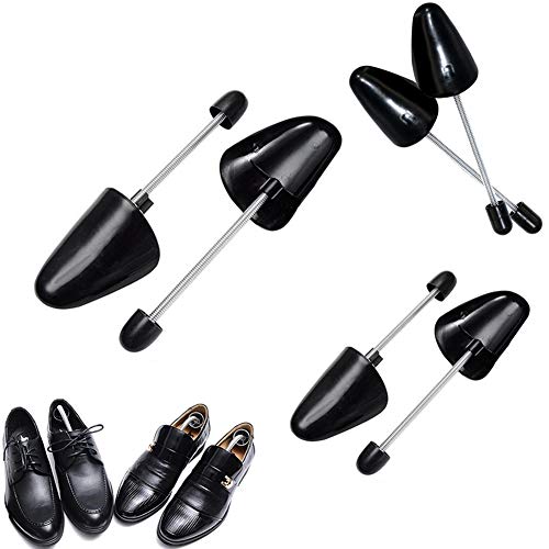 MOXIN Hormas para Zapatos Plastico Primavera para Hombres Mujeres y Niños, Ajustables Profesionales de Longitud, Duraderos y Fáciles de Usar,Negro,Women