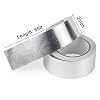 BOMEI PACK 1 Roll Aluminum Foil Heat Shield Cool Tape 2 Inch x 66 ft Heat Reflective Thermal Barrier Reflective Tape for Hose and Auto Use