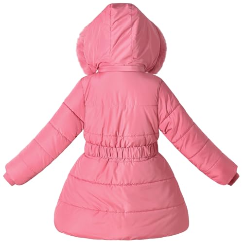Girls Winter Coats Kids Puffer Jackets Fleece Lined Warm Snow Clothes With Hood2