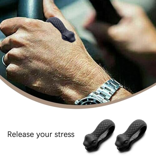 DHinkyoung 2 Pcs Acupressure Clips, Migraine Relief Clips with Snake Pattern, Portable LI4 Massage Clips for Men/Women, Plastic Tiger Mouth Rubdown Clips for Headache, Migraine, Tension Relief - Image 5