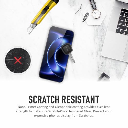 Image of SupCares Tempered Glass for Xiaomi 17 Ultra | Xiaomi 17 Pro Max (6.9 Inch) With Installation Kit | 9H Edge to Edge Screen Protector | Black