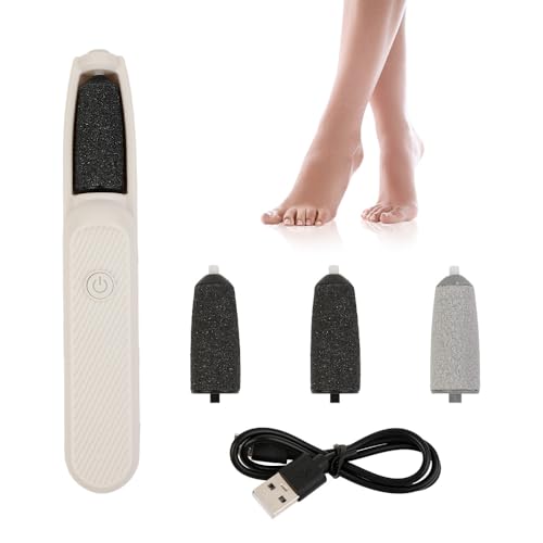 LAIVIYA Pedicura eléctrica profesional, archivo eléctrico para pies para quitar la piel dura con 2 rodillos de repuesto, lima para pies para piel dura, elimina callos para pies